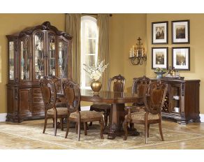 Old World Double Pedestal Dining Set in Cherry