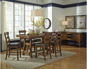 A-America Ozark Gathering Dining Set in Warm Honey