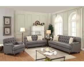 Alianza Living Room Set in Dark Gray