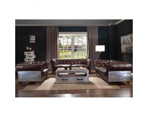 Aberdeen Living Room Set in Vintage Brown