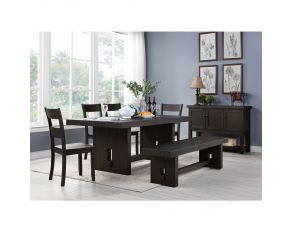 Haddie Rectangular Dining Set in Distressed Walnut