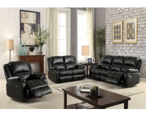 Zuriel Living Room Set in Black