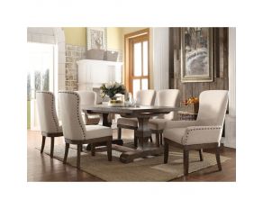 Landon Trestle Dining Set in Salvage Brown