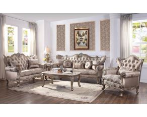Jayceon Living Room Set in Champagne