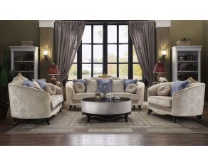 Sheridan Living Room Set in Cream