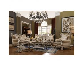 Ranita Living Room Set in Champagne