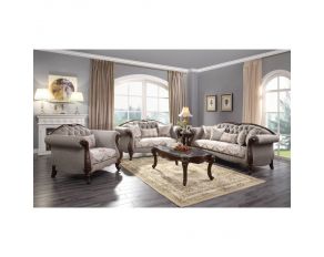 Miyeon Living Room Set in Cherry