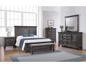 Franco Panel Bedroom Set in Weathered Sage