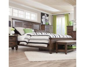 Franco Panel Bedroom Set in Burnished Oak