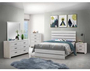 Brantford Panel Bedroom Set in Coastal White