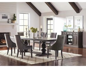 Phelps Rectangular Dining Room Set in Antique Noir