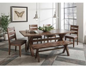 Alston Trestle Dining Room Set in Knotty Nutmeg