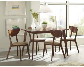 Kersey Leg Dining Room Set in Chestnut