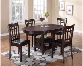 Lavon Storage Dining Room Set in Espresso