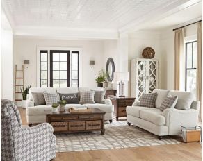 Glenn Living Room Set in Light Grey