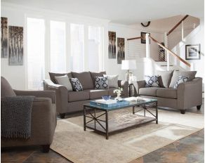 Salizar Living Room Set in Grey