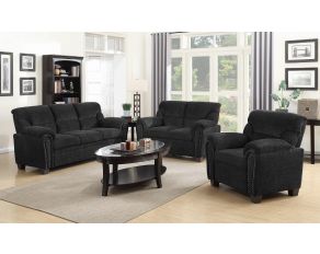 Clemintine Living Room Set in Graphite