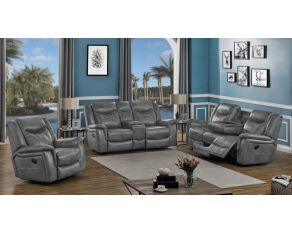 Conrad Living Room Set in Cool Grey