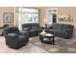 Weissman Living Room Set in Charcoal