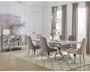 Antoine Dining Room Set in White