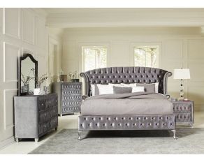 Coaster Deanna Bedroom Set in Grey