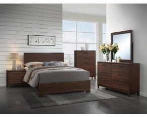 Edmonton Panel Bedroom Set in Rustic Tobacco