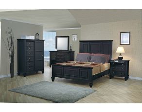 Coaster Sandy Beach Bedroom Set in Black