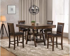 Dewey Dining Room Set in Walnut