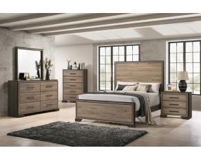 Baker Panel Bedroom Set in Brown