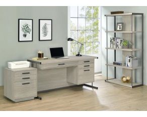 Loomis Office Set in Whitewashed Grey