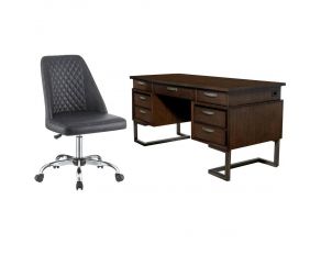 G881291 Office Set in Dark Walnut