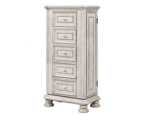 Barton Creek Lingerie Chest with Swivel Base in Off White