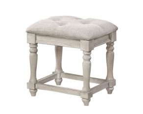 Barton Creek Vanity Bench in Off White