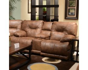 Voyager Lay Flat Console Reclining Loveseat in Elk