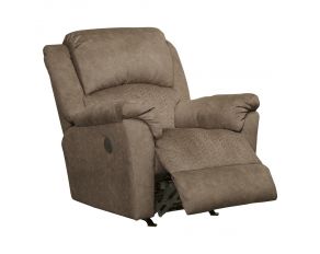 Malloy Quilted Power Rocker Recliner in Portabella