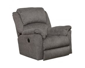 Malloy Quilted Power Rocker Recliner in Graphite
