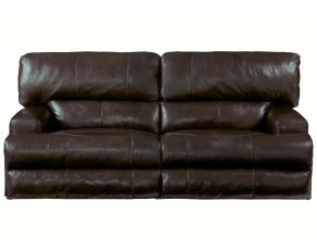 Catnapper Wembley Power Lay Flat Reclining Sofa in Chocolate