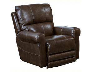 Catnapper Hoffner Power Lay Flat Recliner in Chocolate