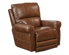 Catnapper Hoffner Power Lay Flat Recliner in Chestnut