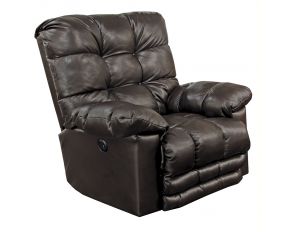 Catnapper Piazza Power Lay Flat Recliner with Footrest in Chocolate