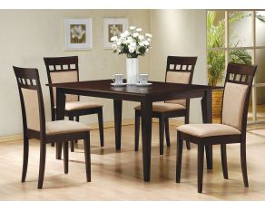 Gabriel Rectangular Dining Room Set in Cappuccino