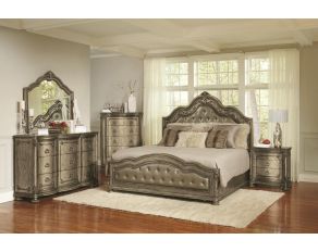 Seville Upholstered Bedroom Collections in Platinum