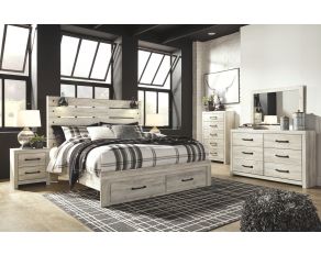 Cambeck Storage Bedroom Collection in Whitewash