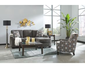 Brise Living Room Set in Slate