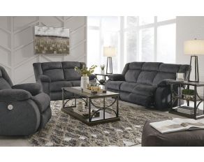 Burkner Power Reclining Living Room Set in Marine