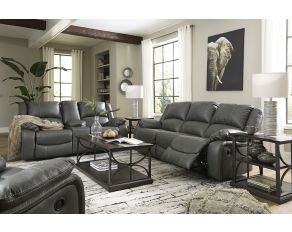 Calderwell Reclining Living Room Set in Black