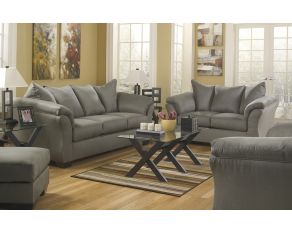 Darcy Living Room Set in Cobblestone