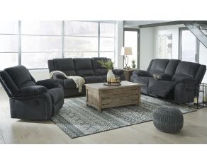 Draycoll Reclining Living Room Set in Slate