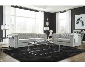 Josanna Living Room Set in Gray