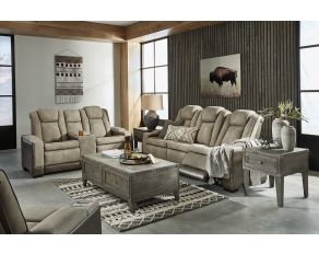 Next-Gen DuraPella Power Reclining Living Room Set in Two-tone Sand